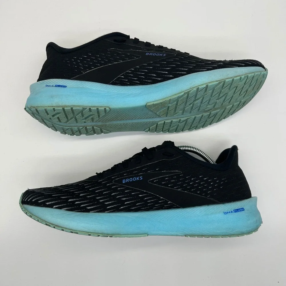 Brooks Hyperion Tempo Shoes Mens 11 Black Iced Aqua Running Shoes 1103291D082